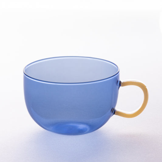 TAZA CRISTAL M AZUL