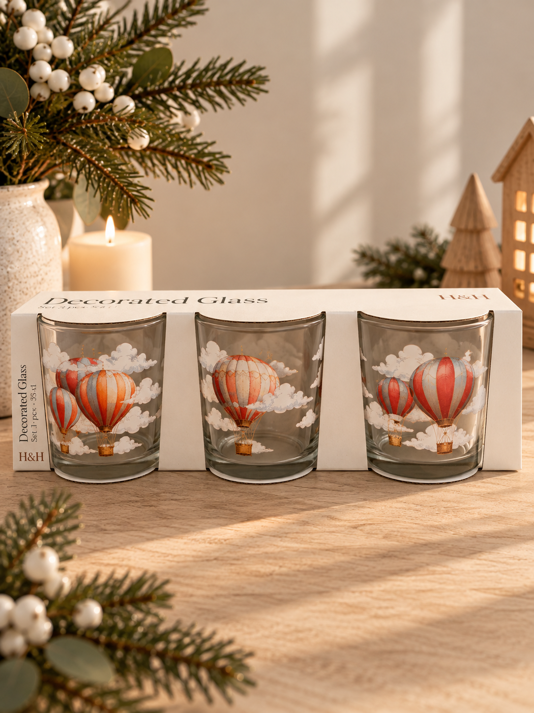 Pack 3 Vasos Globos
