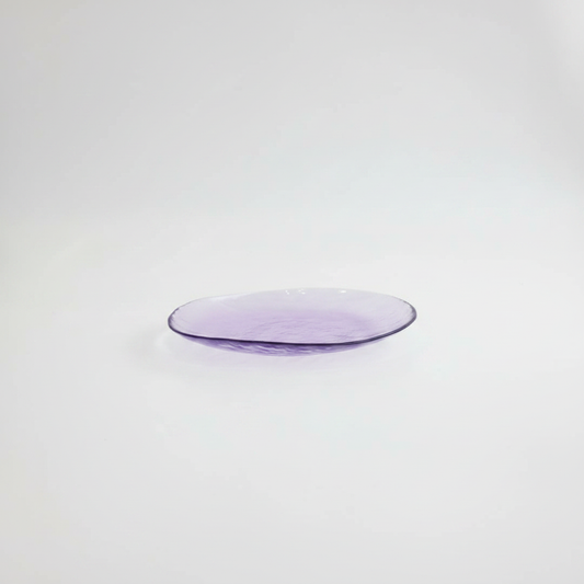Plato lila vista lateral