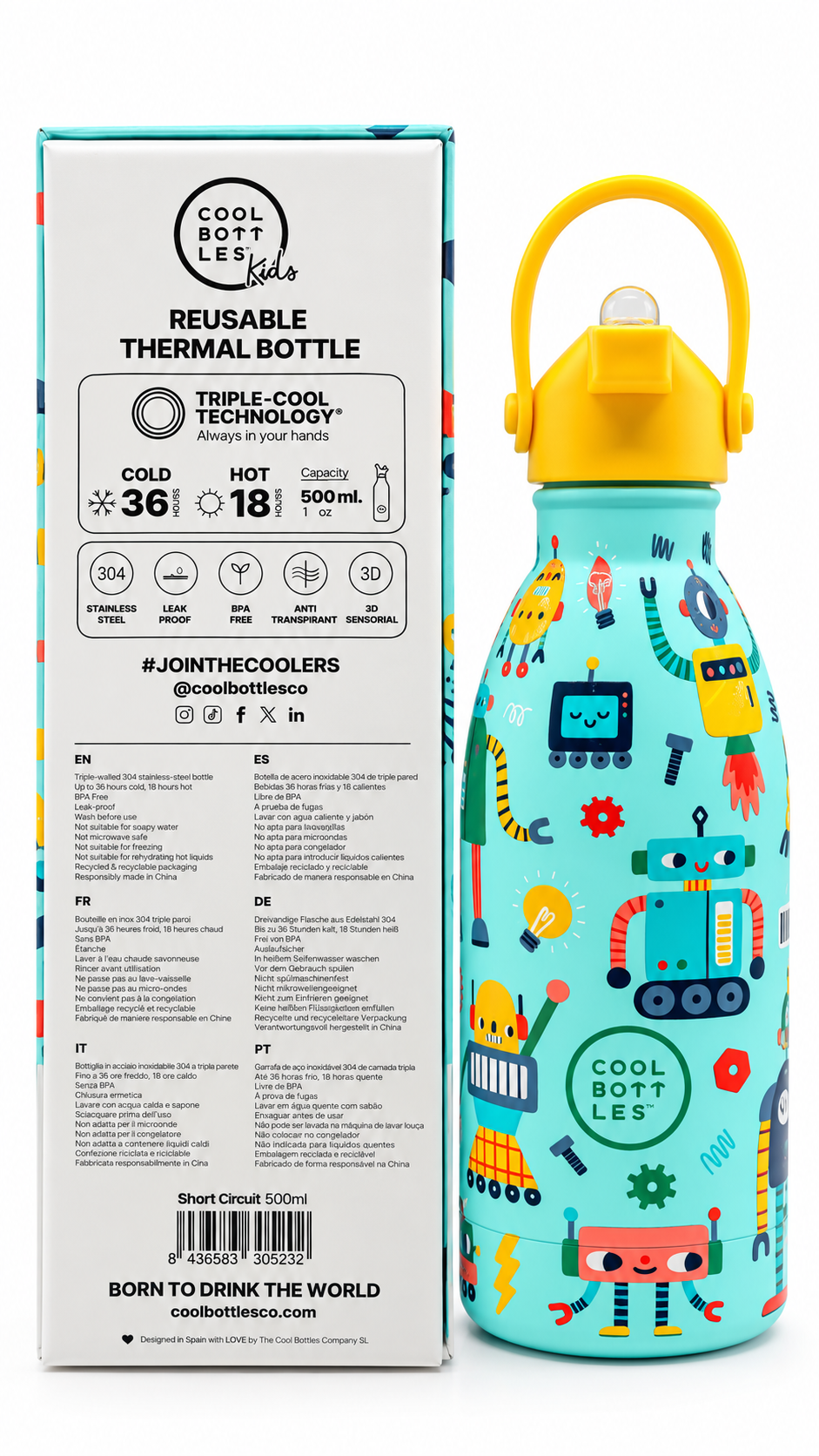The Kids Bottle - Short Circuit 500ml