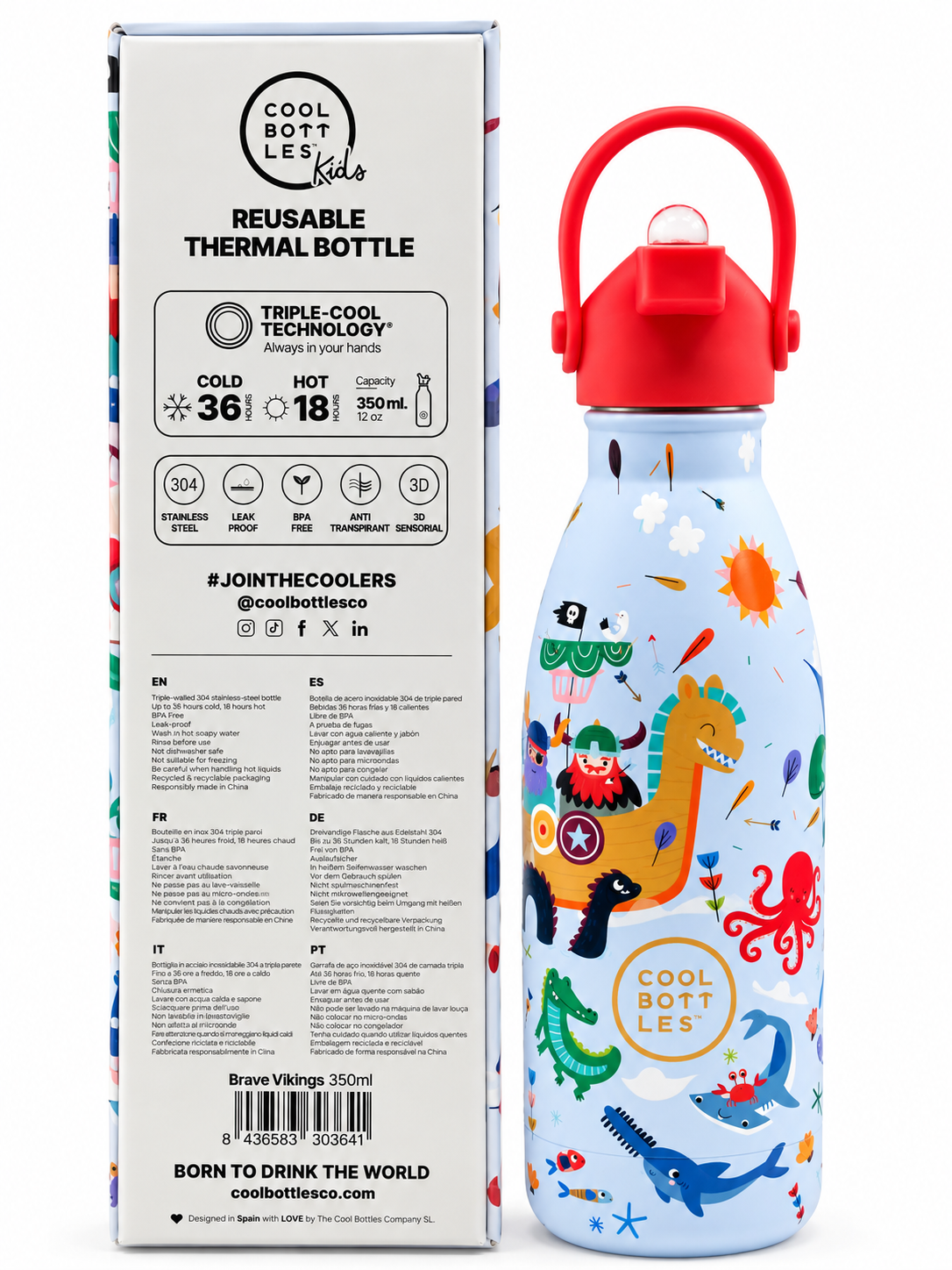 The Kids Bottle - Brave Vikings 350ml