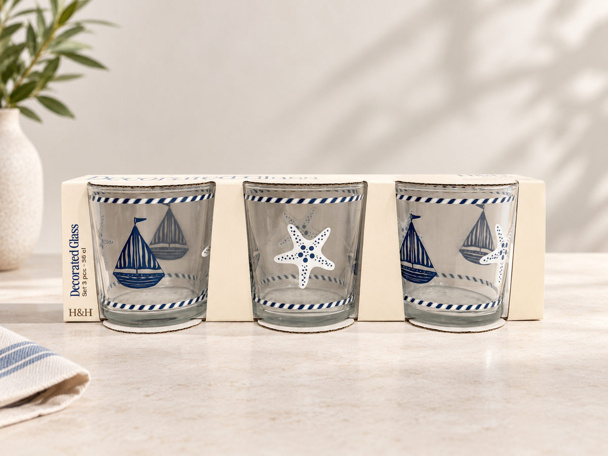PACK 3 VASOS MARINEROS