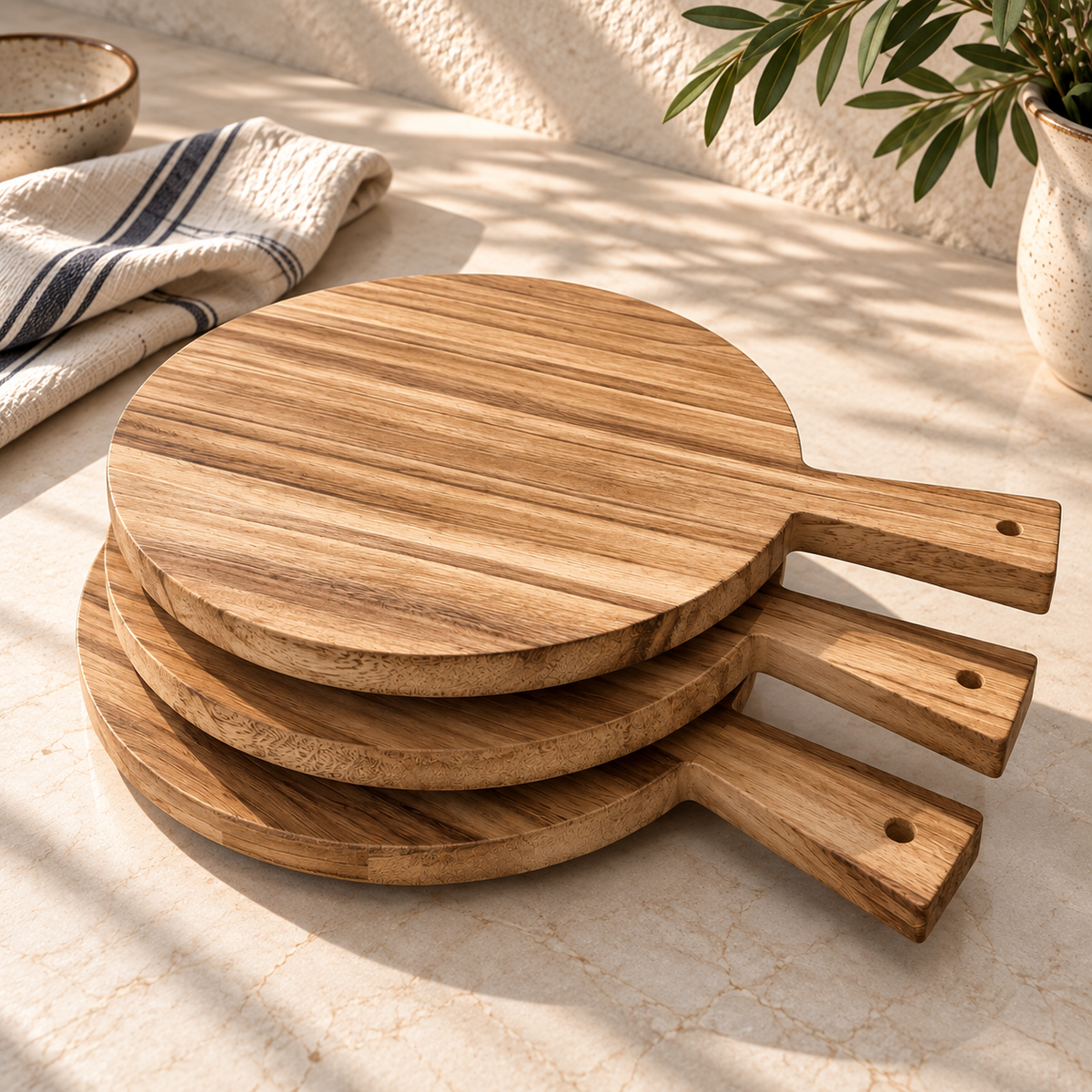TABLA MADERA CON ASA