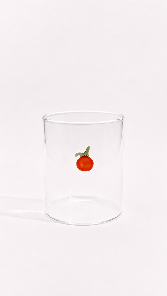 VASO CRISTAL NARANJA