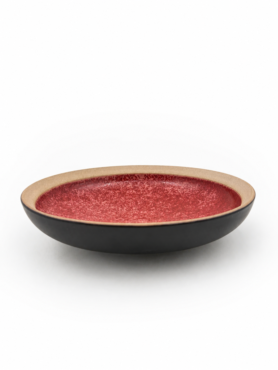 PLATO HONDO ROJO 25CM