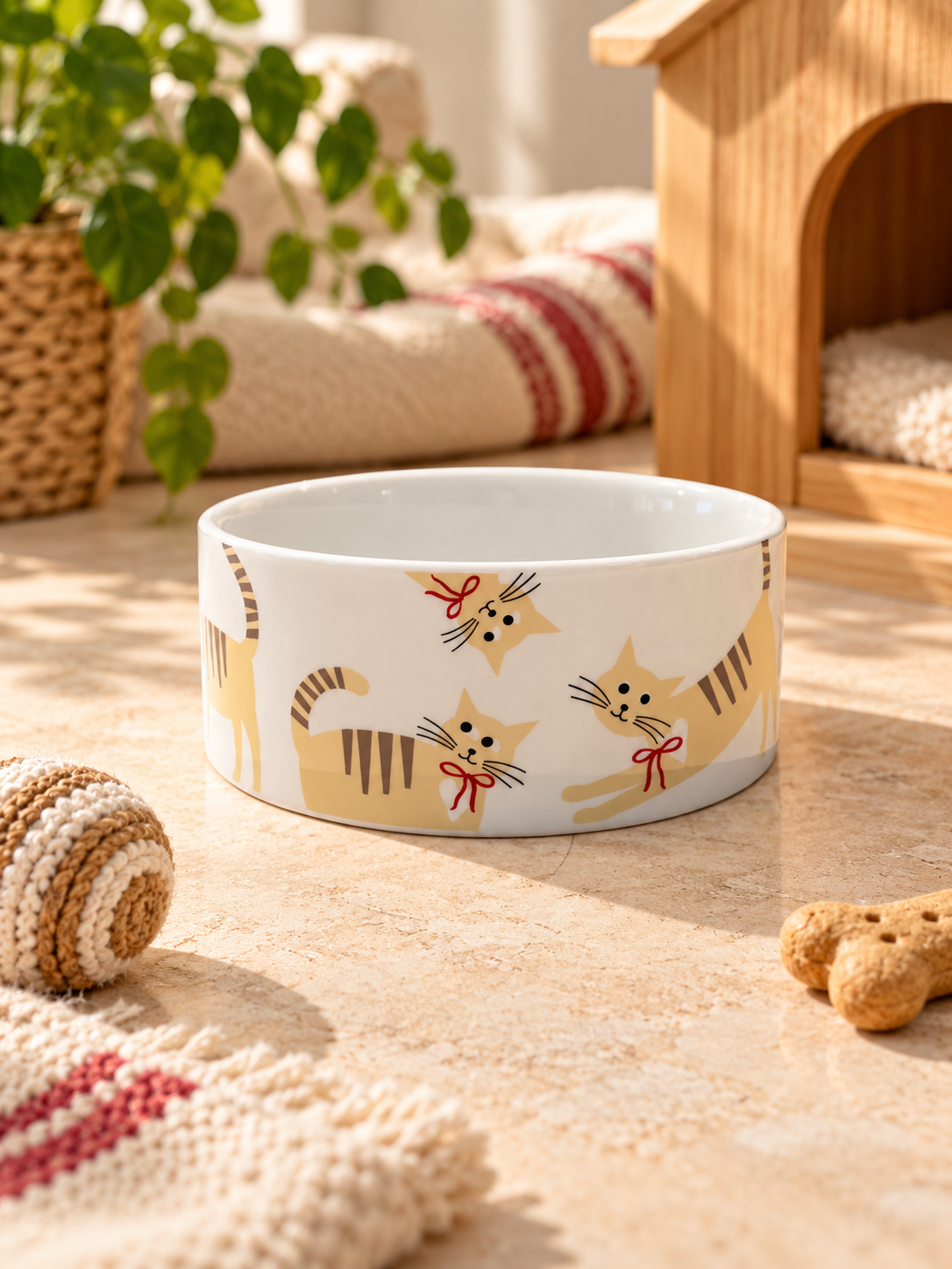 Comedero Gatos Blanco S
