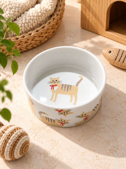 Comedero Gatos Blanco S