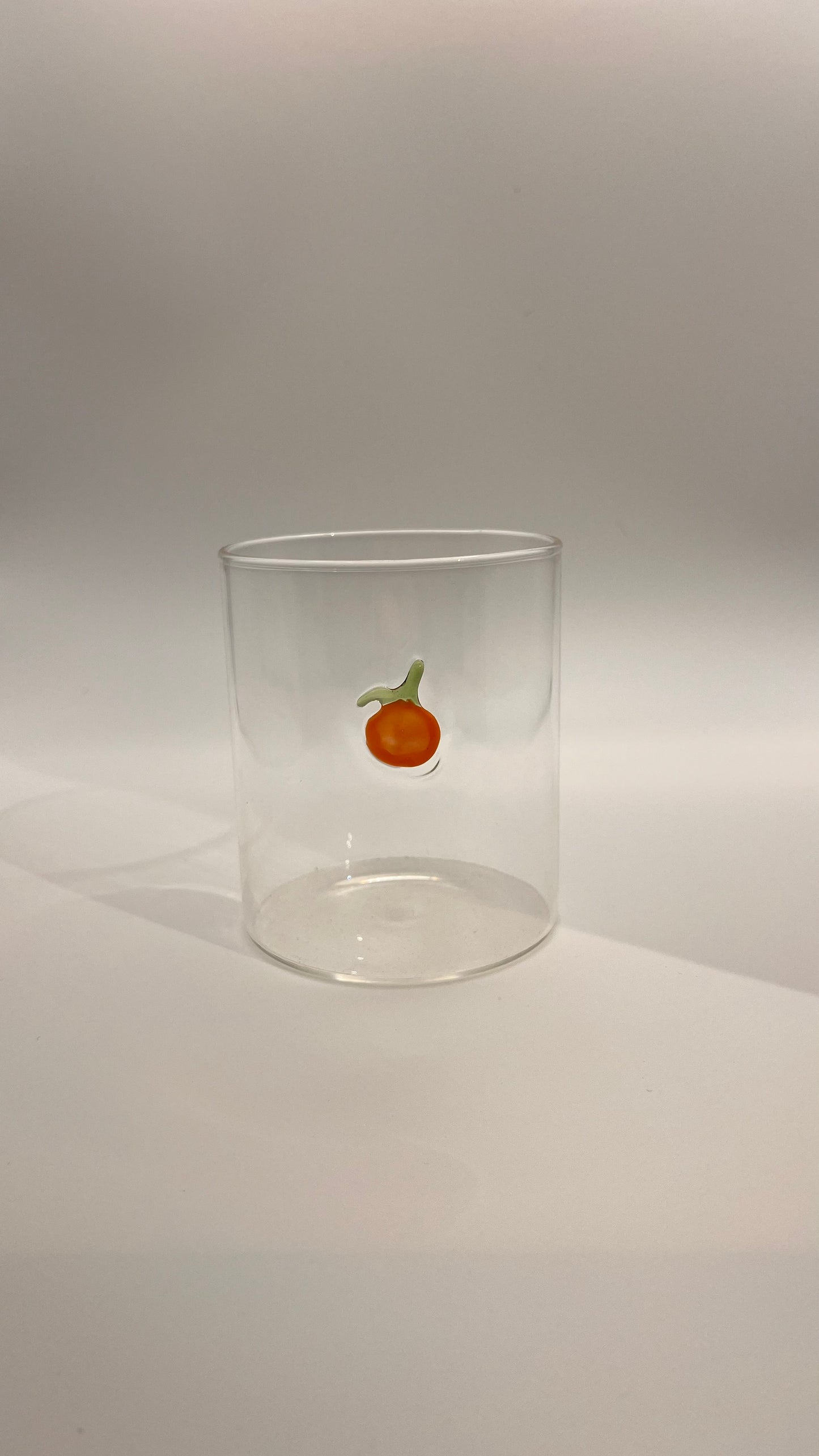VASO CRISTAL NARANJA