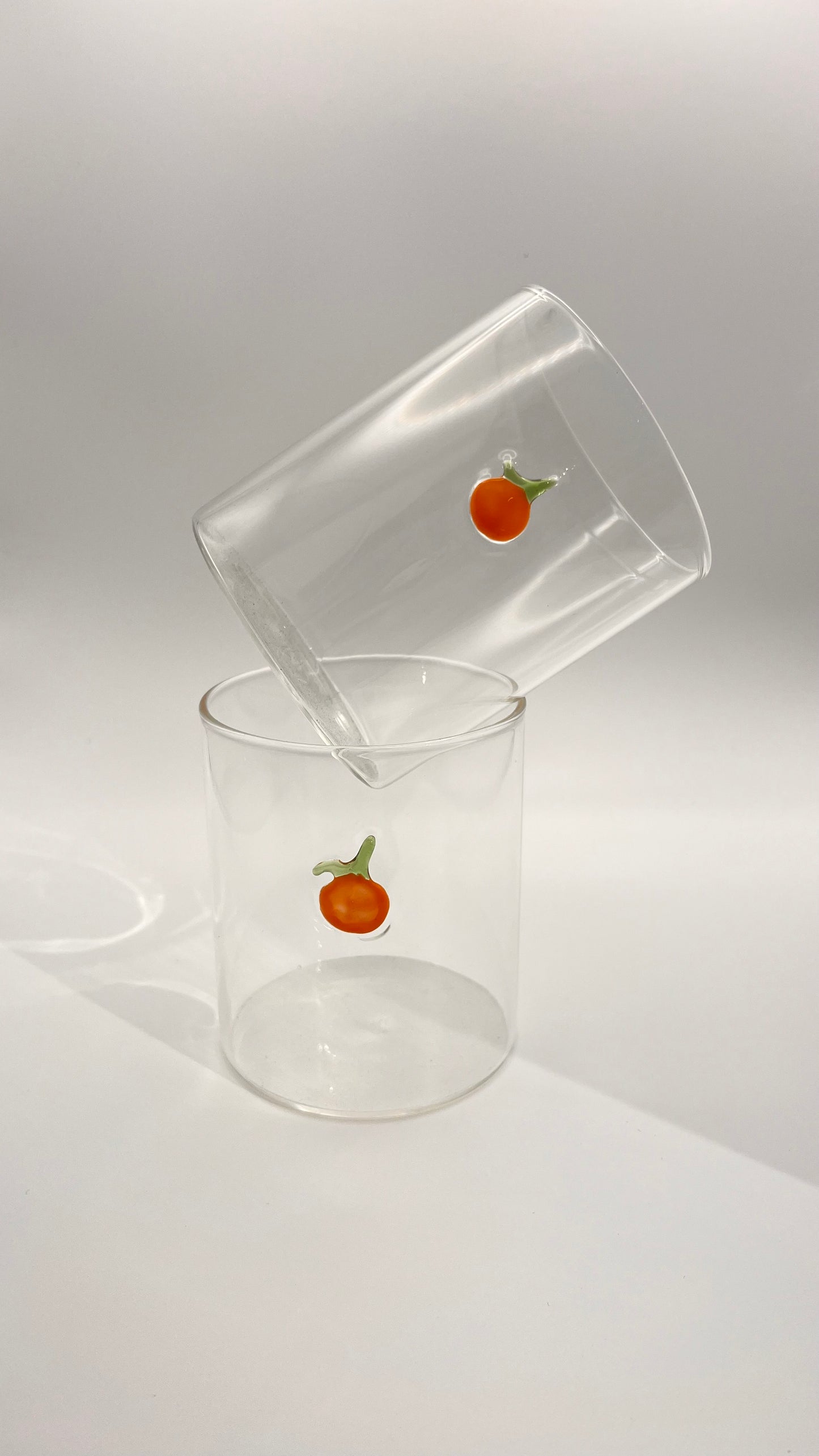 VASO CRISTAL NARANJA