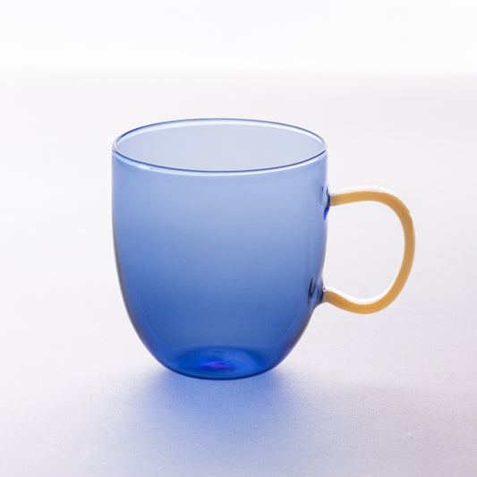 TAZA CRISTAL L AZUL