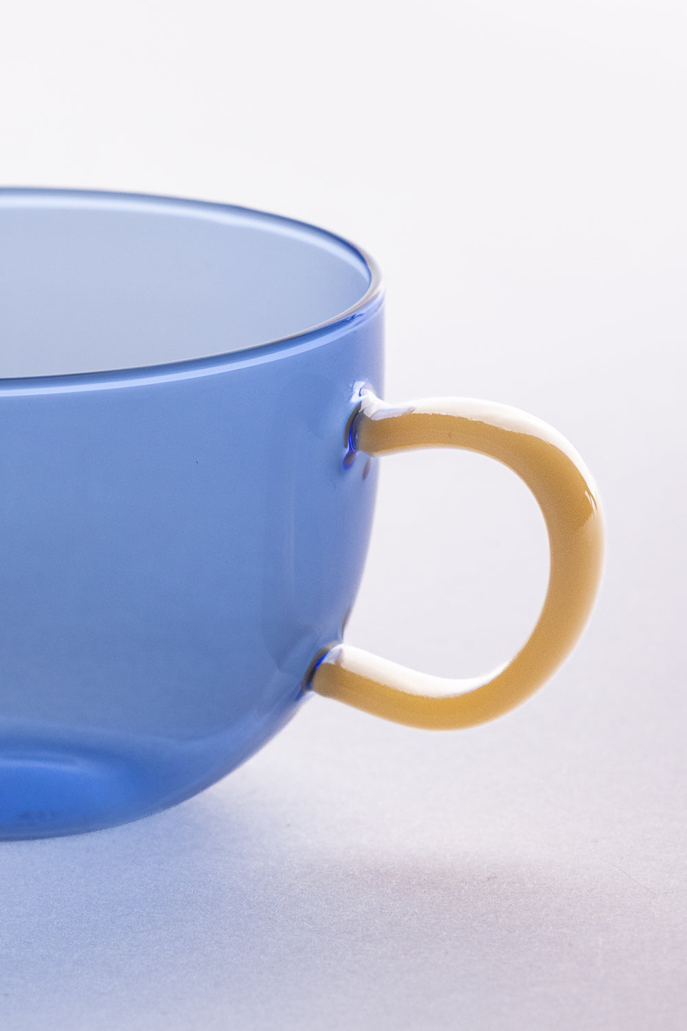 TAZA CRISTAL M AZUL