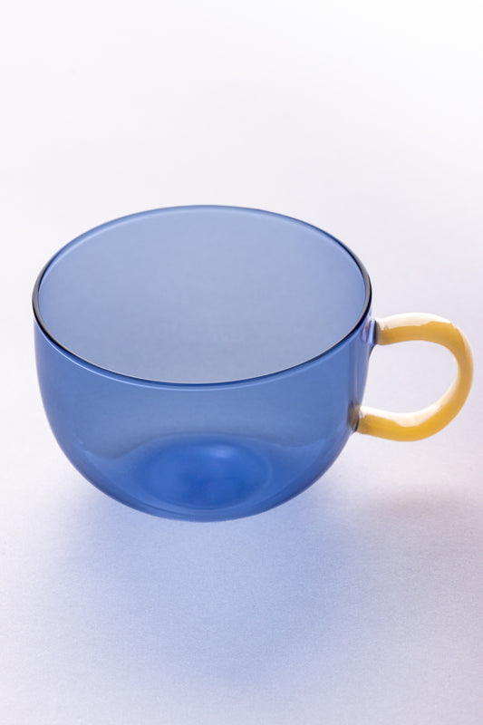 TAZA CRISTAL M AZUL