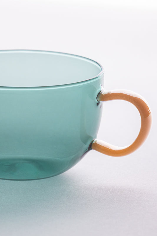 TAZA CRISTAL M VERDE