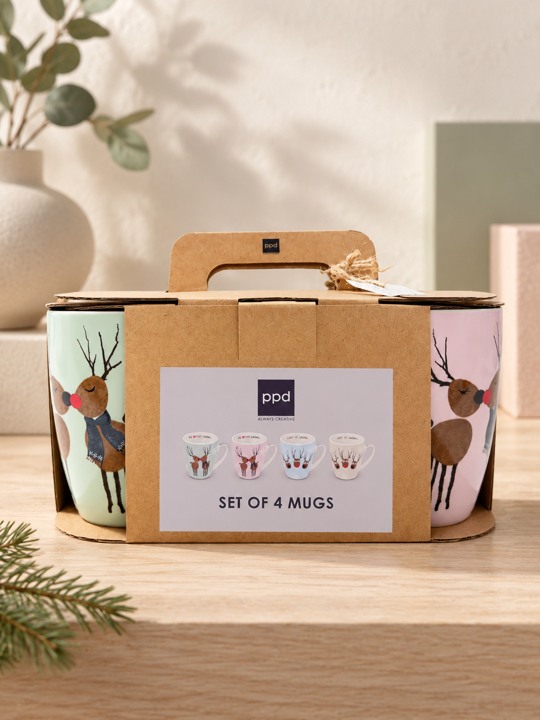 Set 4 Mug Renos