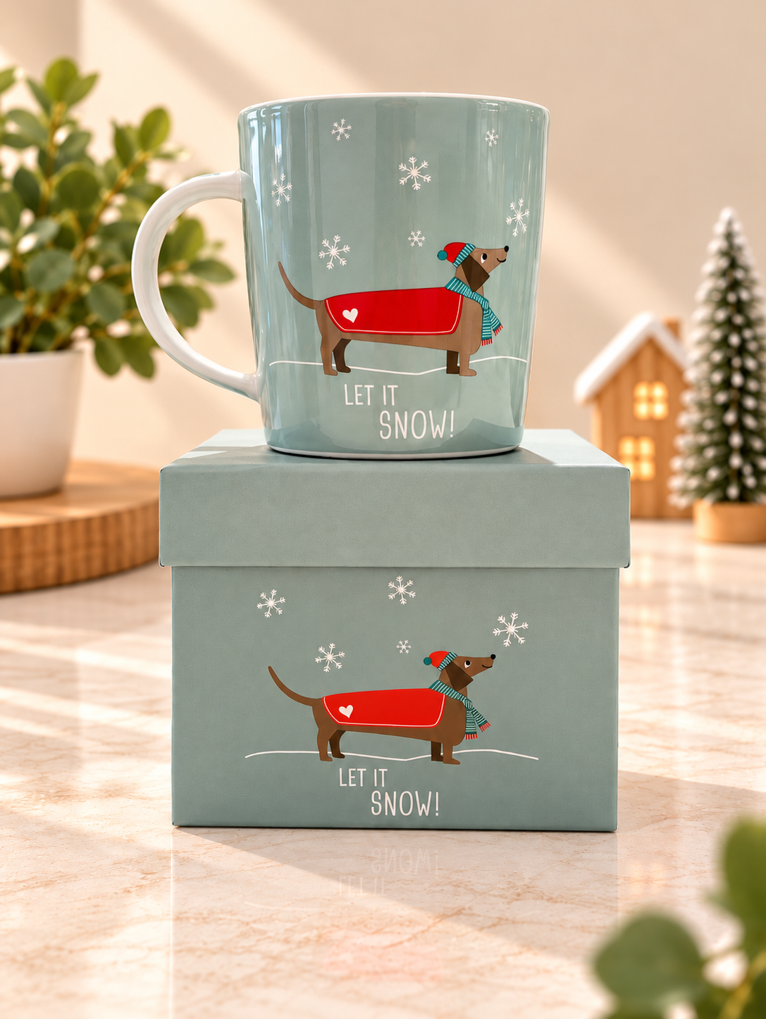 Mug Teckel Navidad
