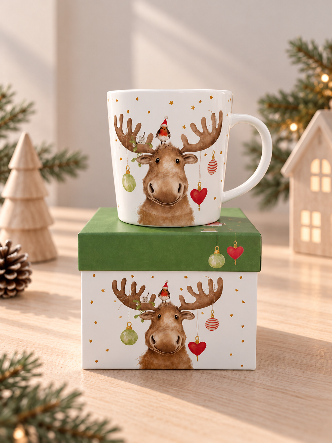 Mug Reno Estrellas