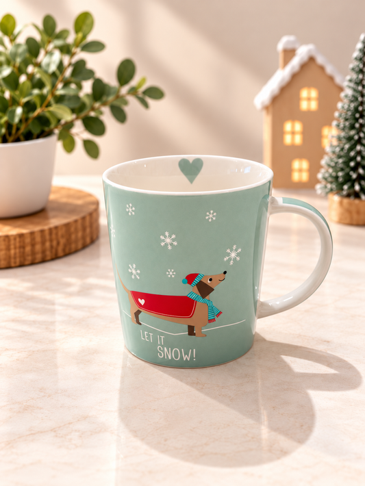 Mug Teckel Navidad