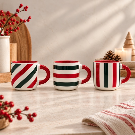 Set 3 Tazas de Café Blanco 100 ml