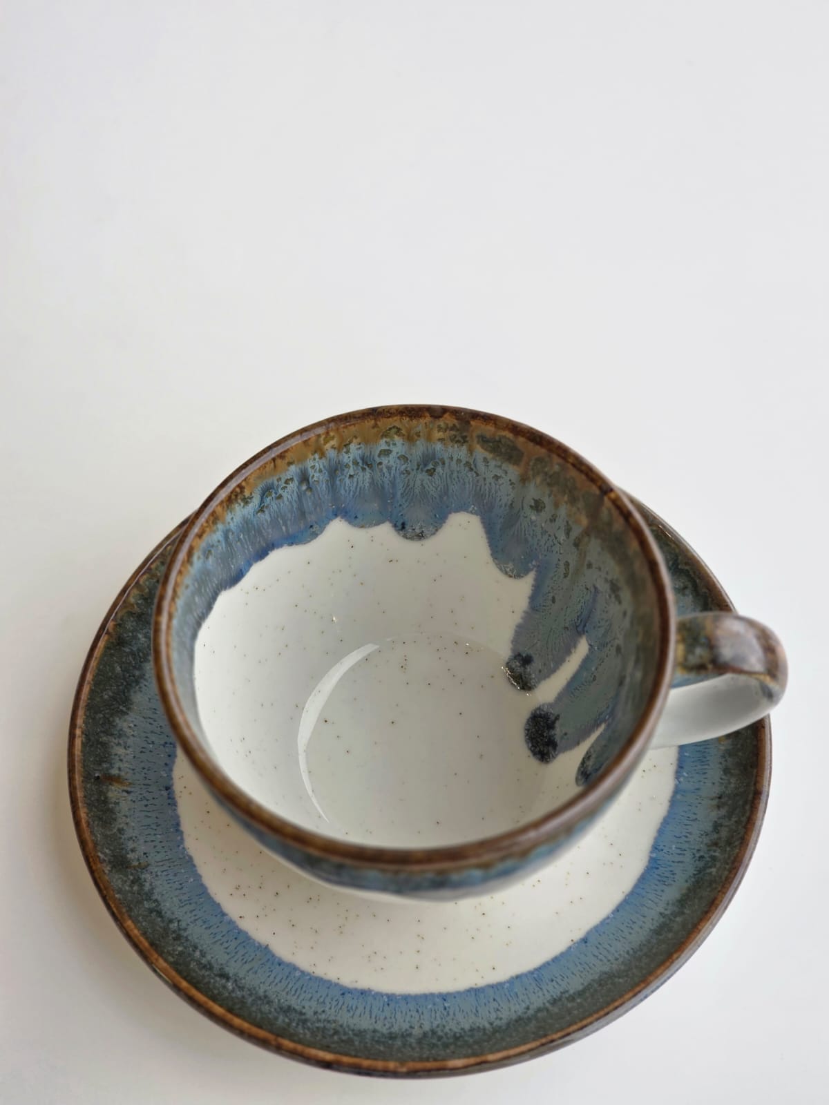 TAZA Y PLATO L AZUL