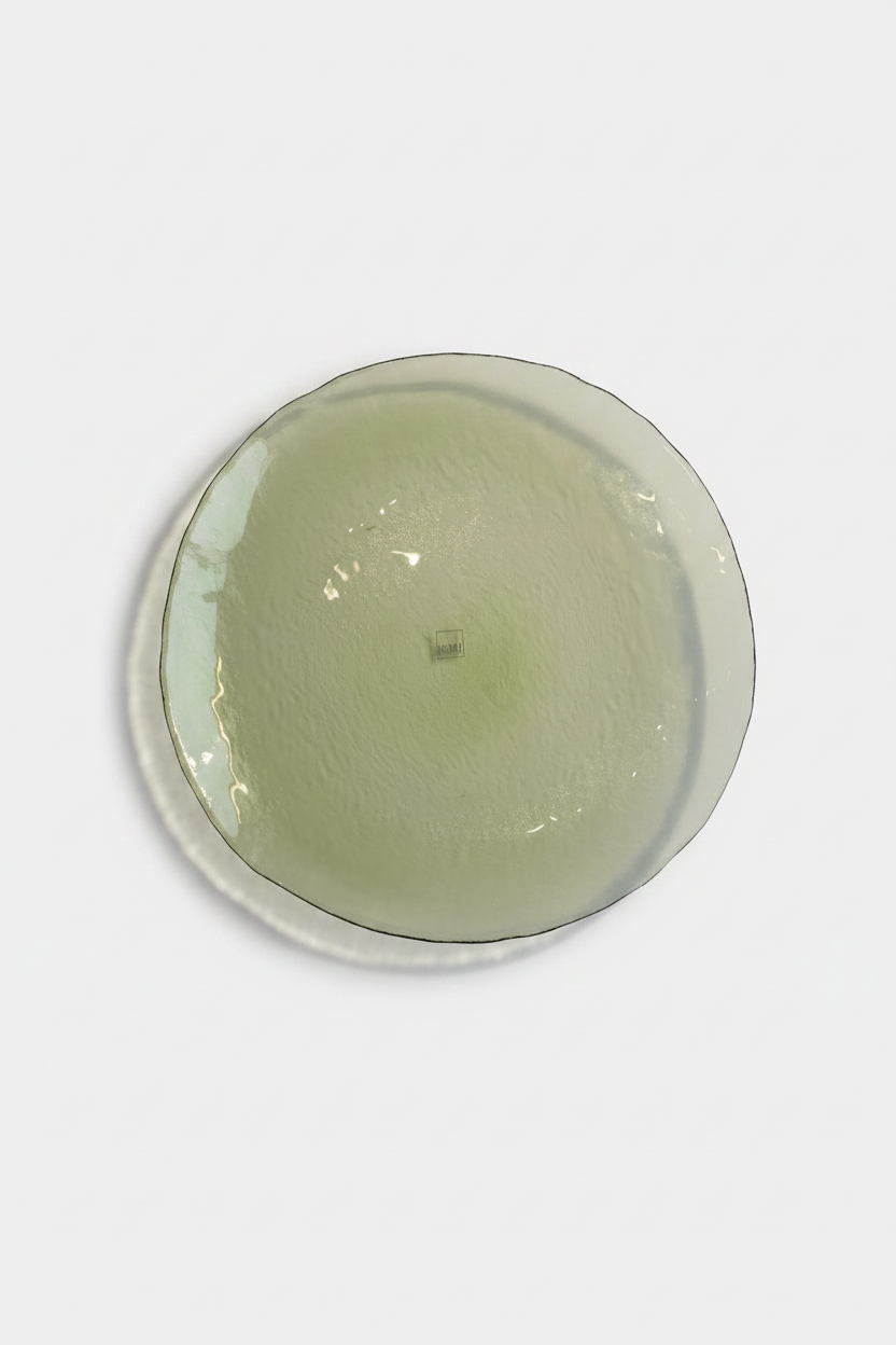 Bol verde fondo blanco profundidad