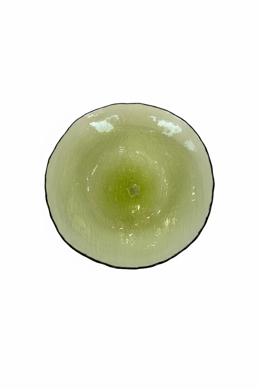 Bol verde fondo blanco puro