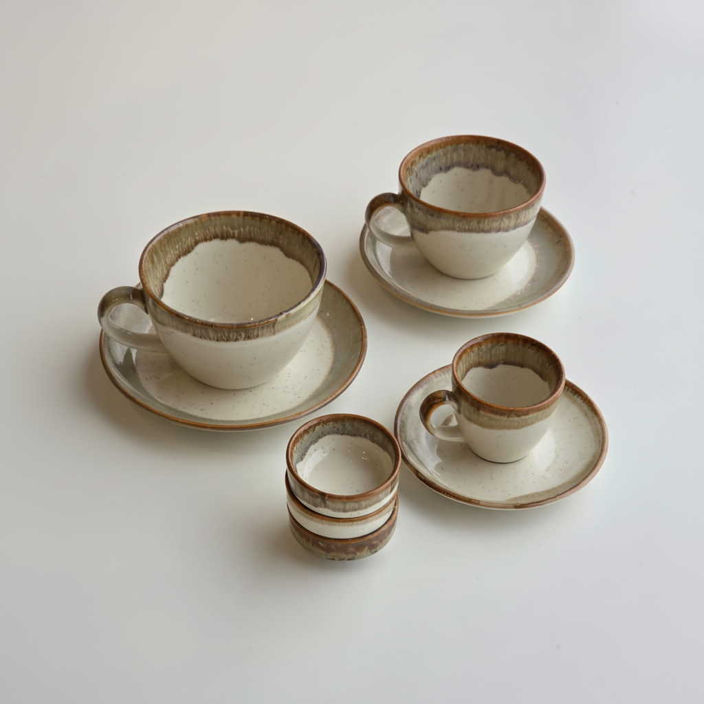 Composición tazas y platos