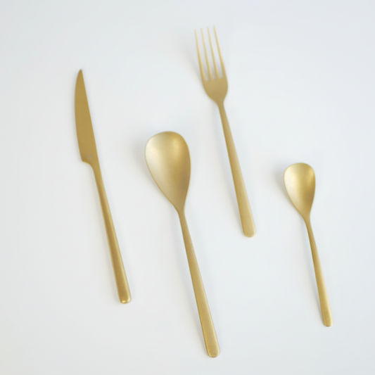 Cubiertos dorados profesionales - Imagen 1