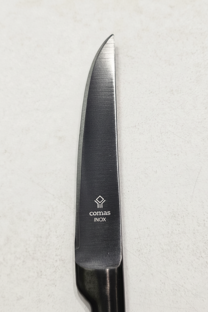 Detalle hoja COMAS INOX negro