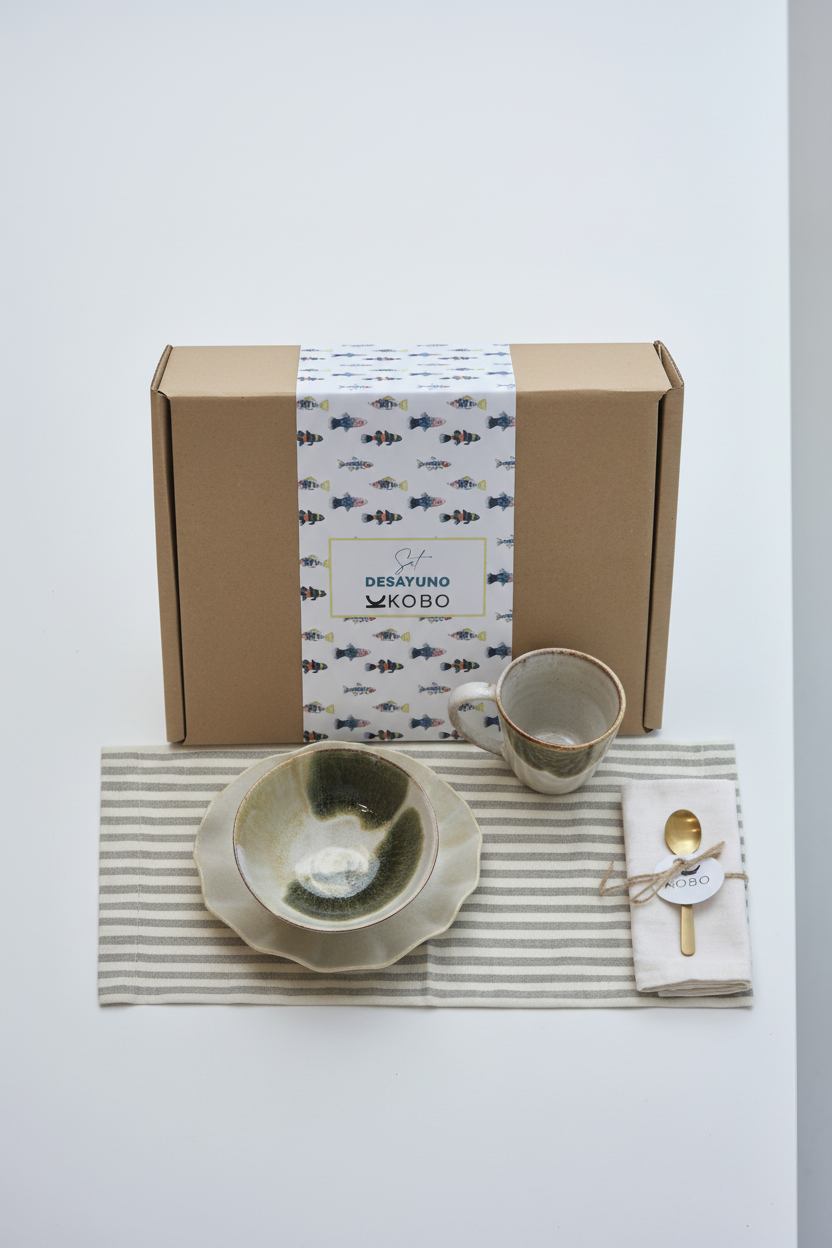 Gift box Desayuno Kobo fondo blanco