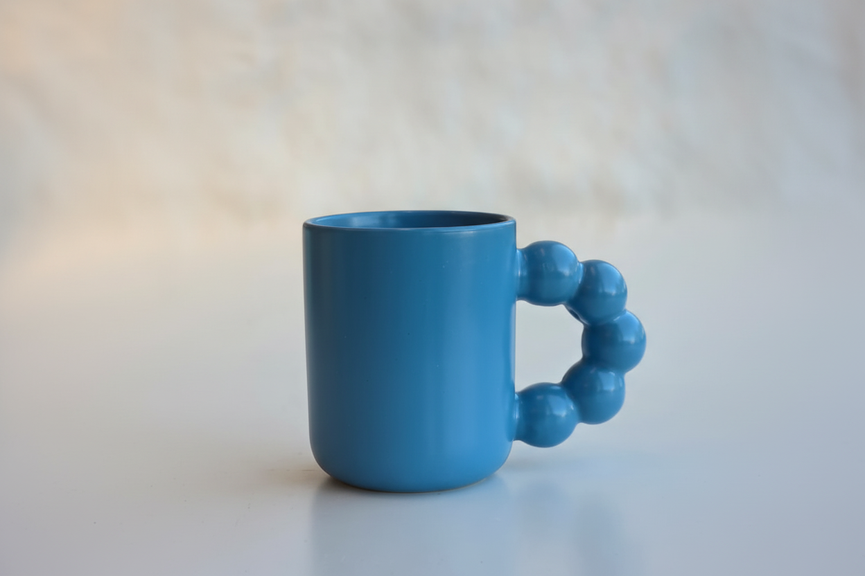 Mug azul vista completa
