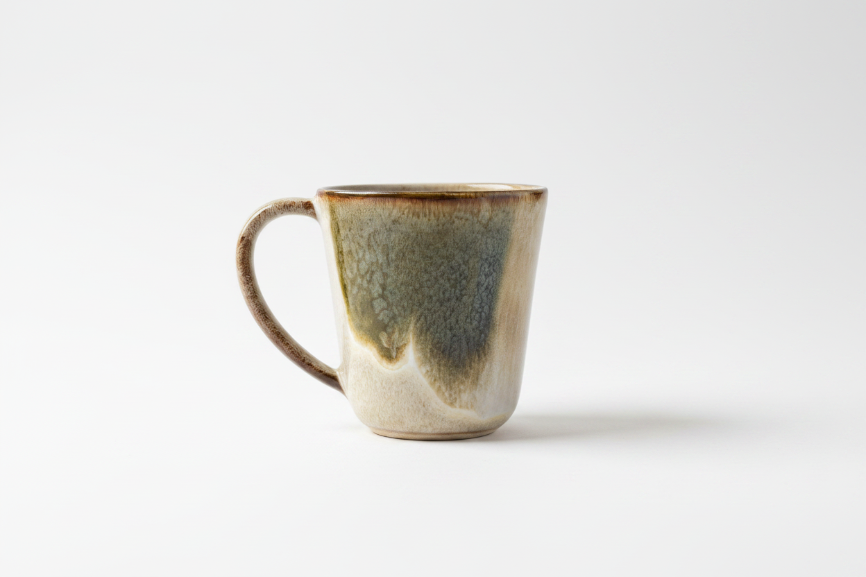 Mug verde oliva frontal