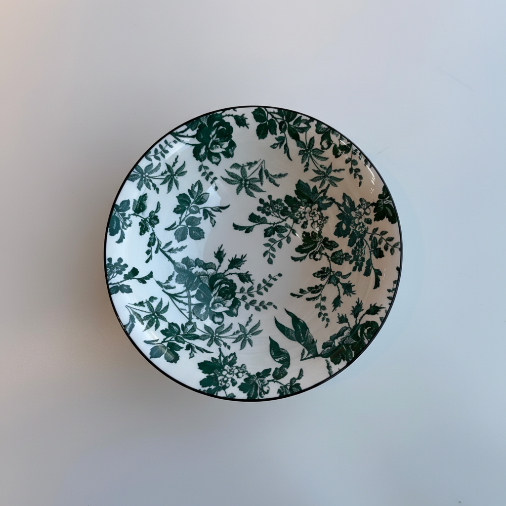 Plato cerámica floral