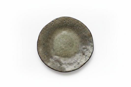Plato cerámico fondo blanco