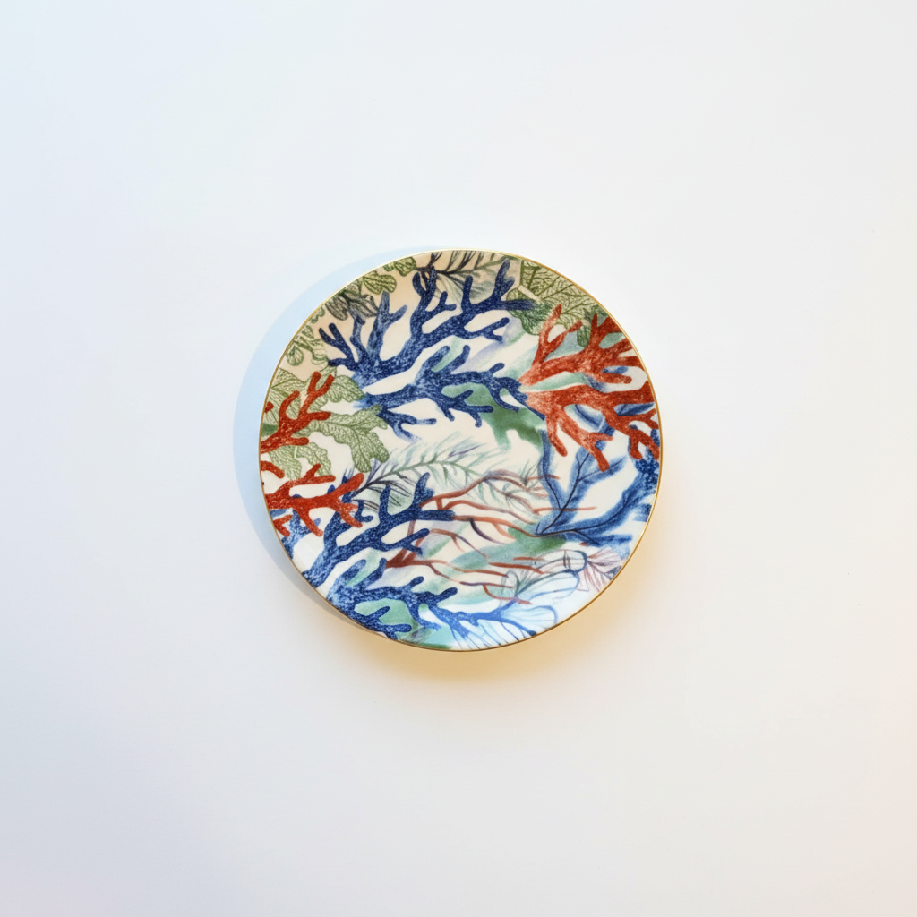 Plato coral individual - catálogo
