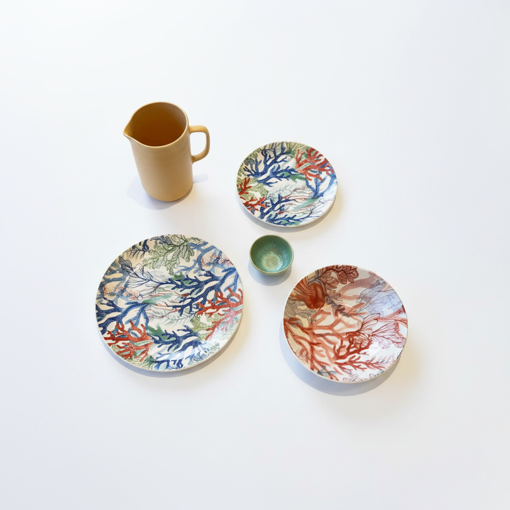 Set coral con jarra - catálogo