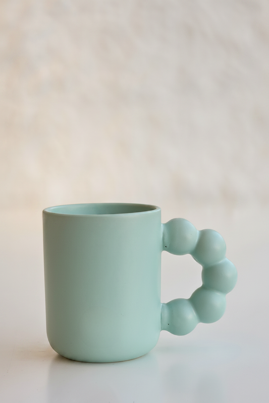 Taza cerámica celadón - vista general
