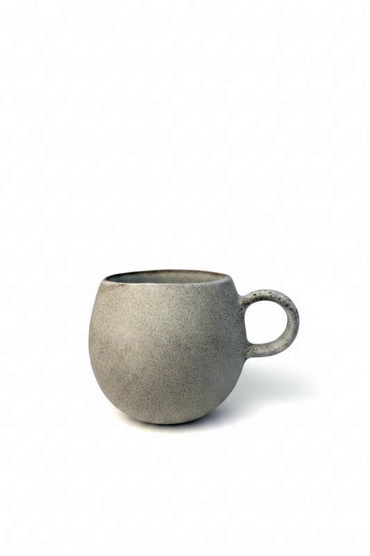Taza Volcánica Lateral — Fondo Blanco